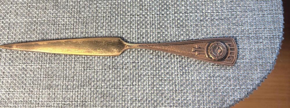 Vintage‎ University of Oregon letter opener copper 5 inches